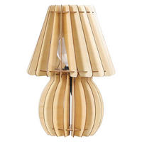 Kayoom Tischleuchte Tischleuchte_Gino Holz B/H/T: ca. 26x40x26 cm null 1 Brennstellen Gino - (26,00/40,00/26,00cm) - Kayoom