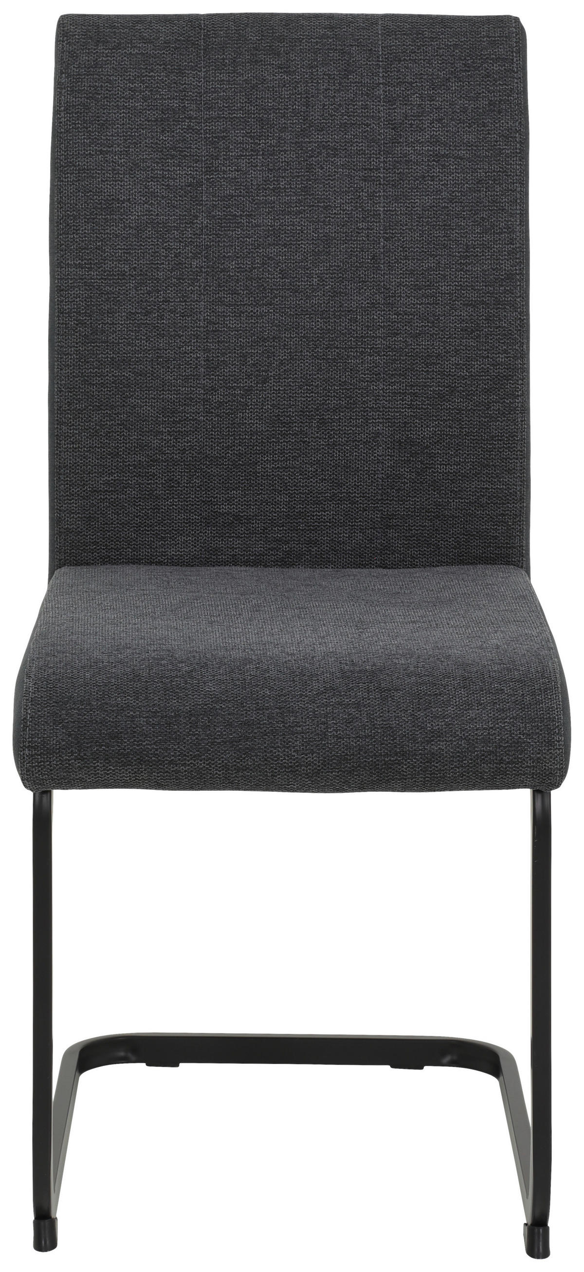 Stuhl 4er Set LINN anthrazit schwarz Webstoff Metall B/H/T: ca. 43x92x52 cm 4er Set LINN - schwarz/anthrazit (43,00/92,00/52,00cm) - Hela