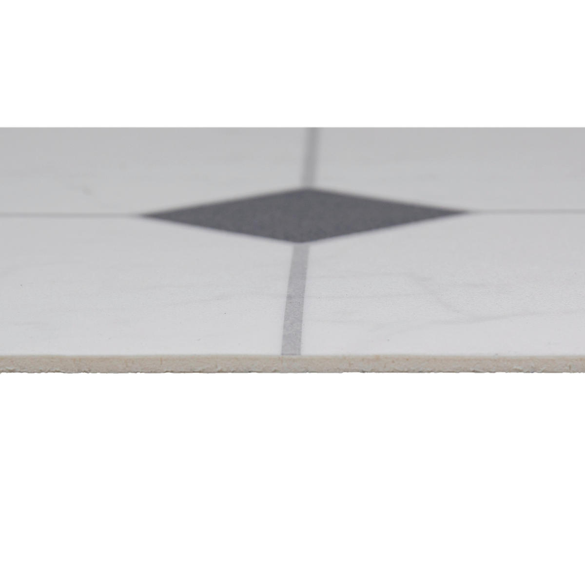 Vinylboden Strong Fliese B/L: ca. 200x500 cm pro Stück Strong - weiß/schwarz (200,00/500,00cm)
