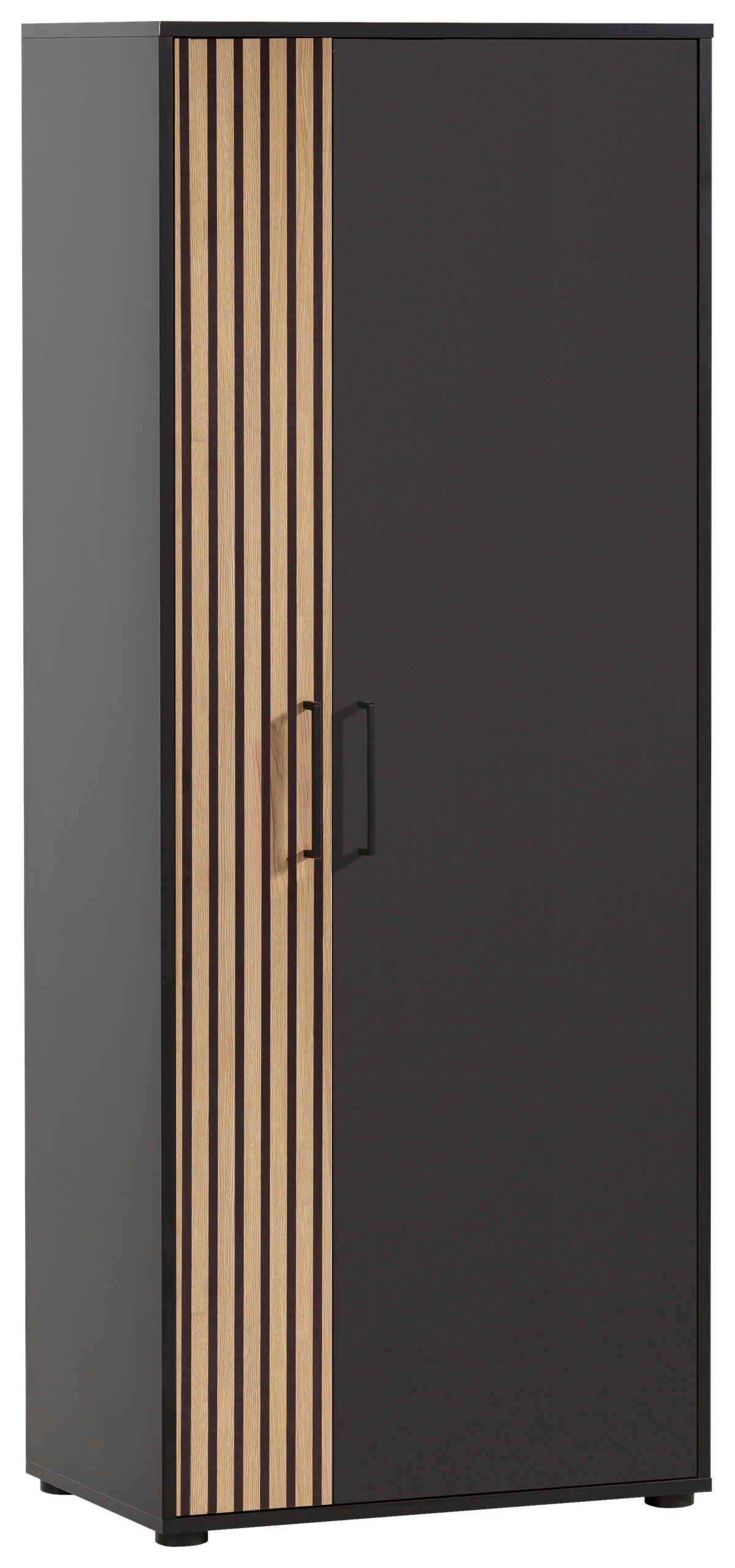 Aktenschrank Hank schwarz matt B/H/T: ca. 65,1x163,6x41 cm Hank - schwarz (65,10/163,60/41,00cm) - Möbelpartner