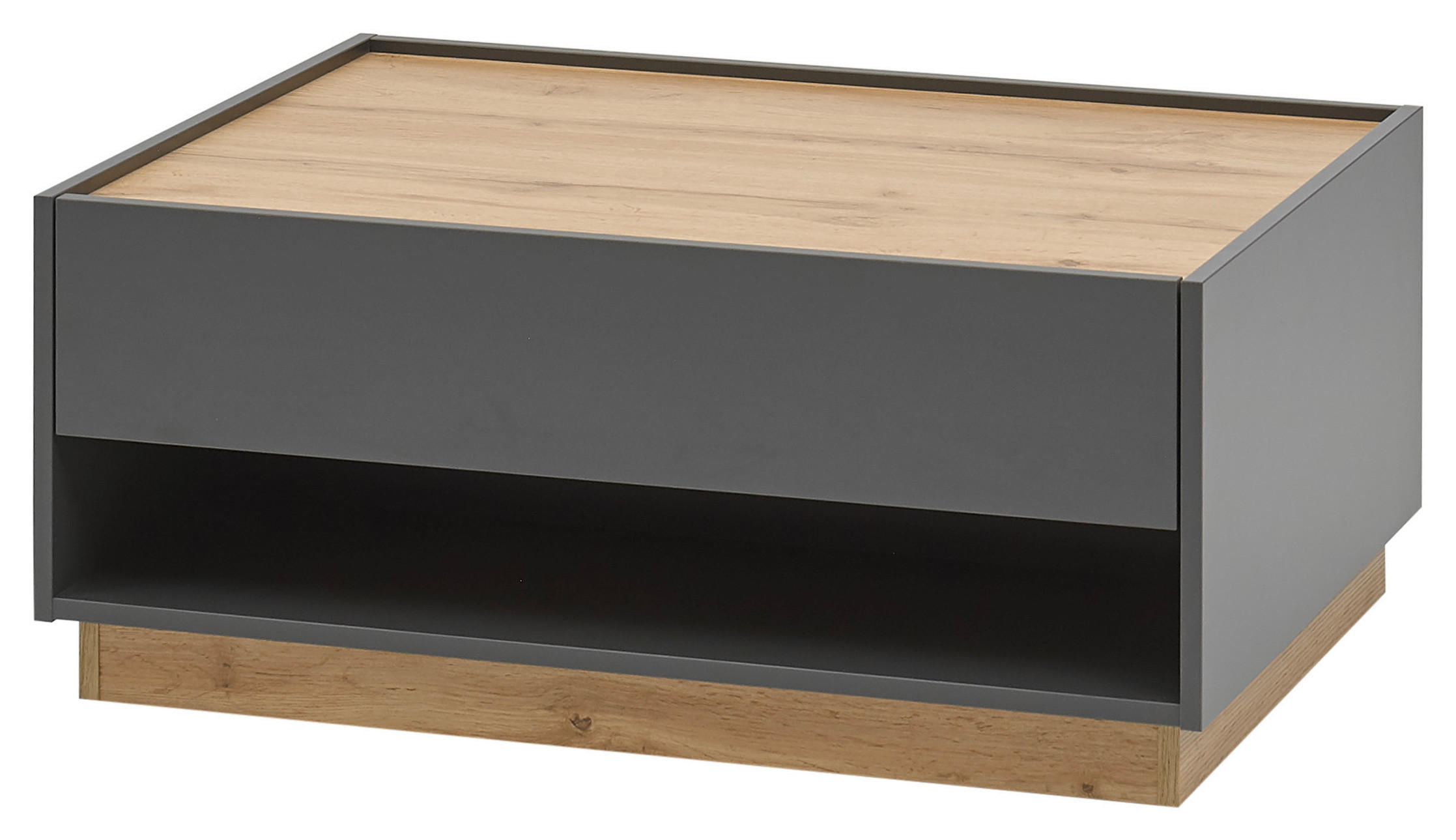 Couchtisch City Eiche Wotan Nachbildung anthrazit B/H/T: ca. 90x38x60 cm City - Eiche/anthrazit (90,00/38,00/60,00cm)