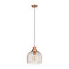 Eglo Pendelleuchte Kupfer Metall B/H/L: ca. 28x110x28 cm E27 1 Brennstellen Straiton - Kupfer (28,00/28,00/110,00cm) - Eglo