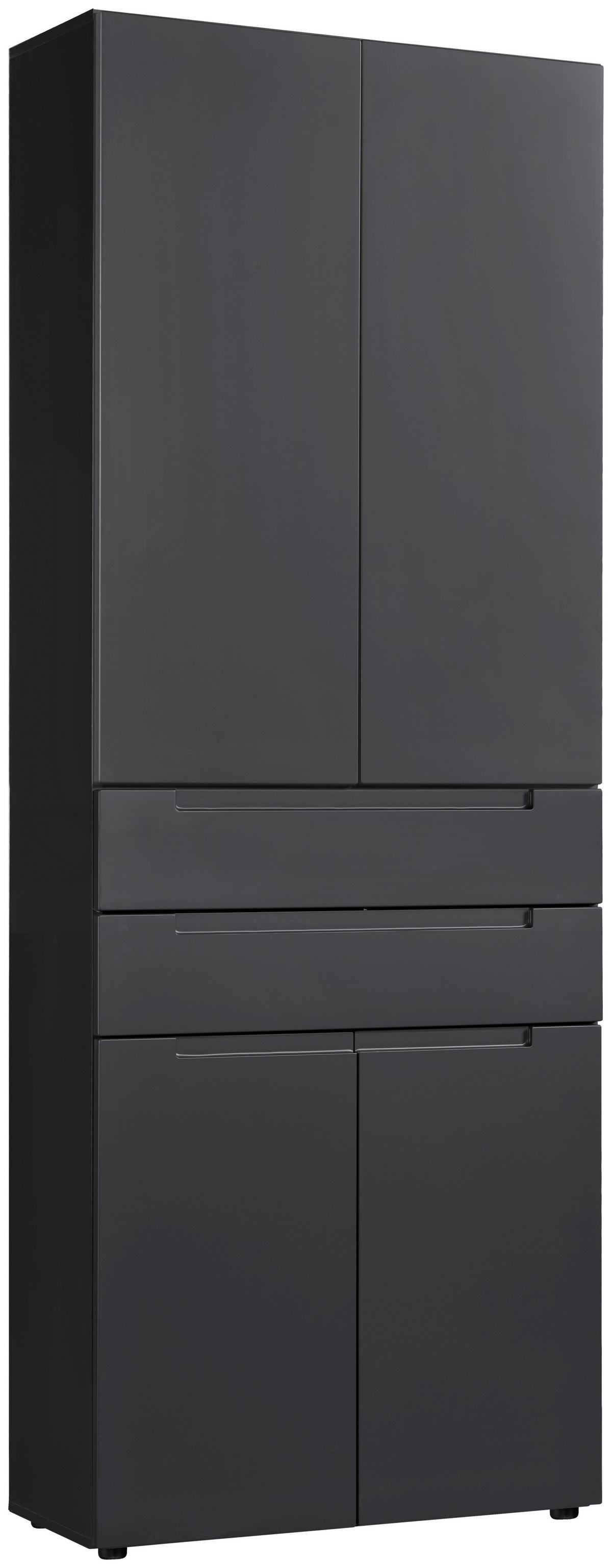 Mehrzweckschrank Mailand 63 anthrazit B/H/T: ca. 80x218x35 cm Mailand 63 - anthrazit (80,00/218,00/35,00cm)