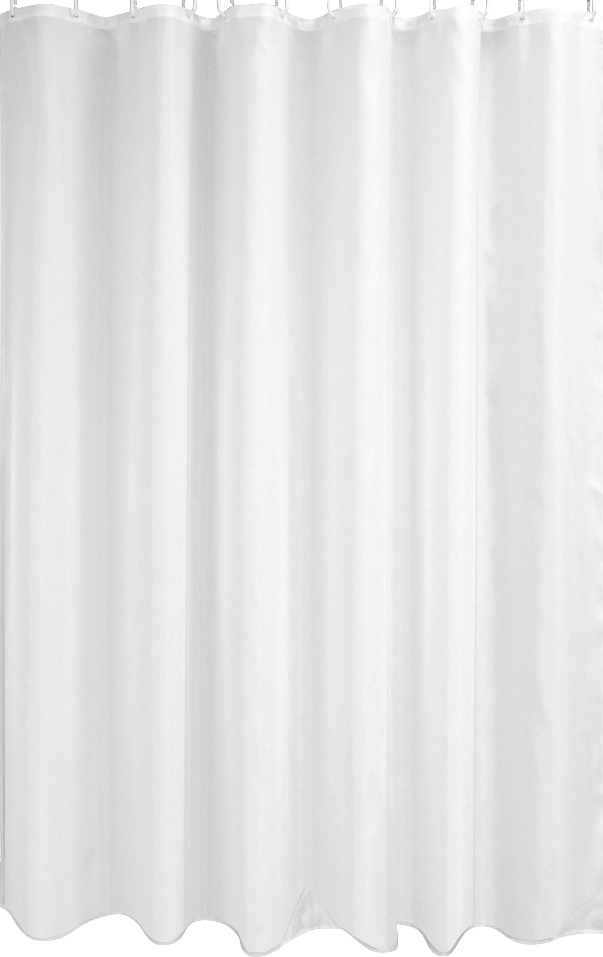 Thumbnail - Duschvorhang weiß Kunststoff B/L: ca. 180x200 cm