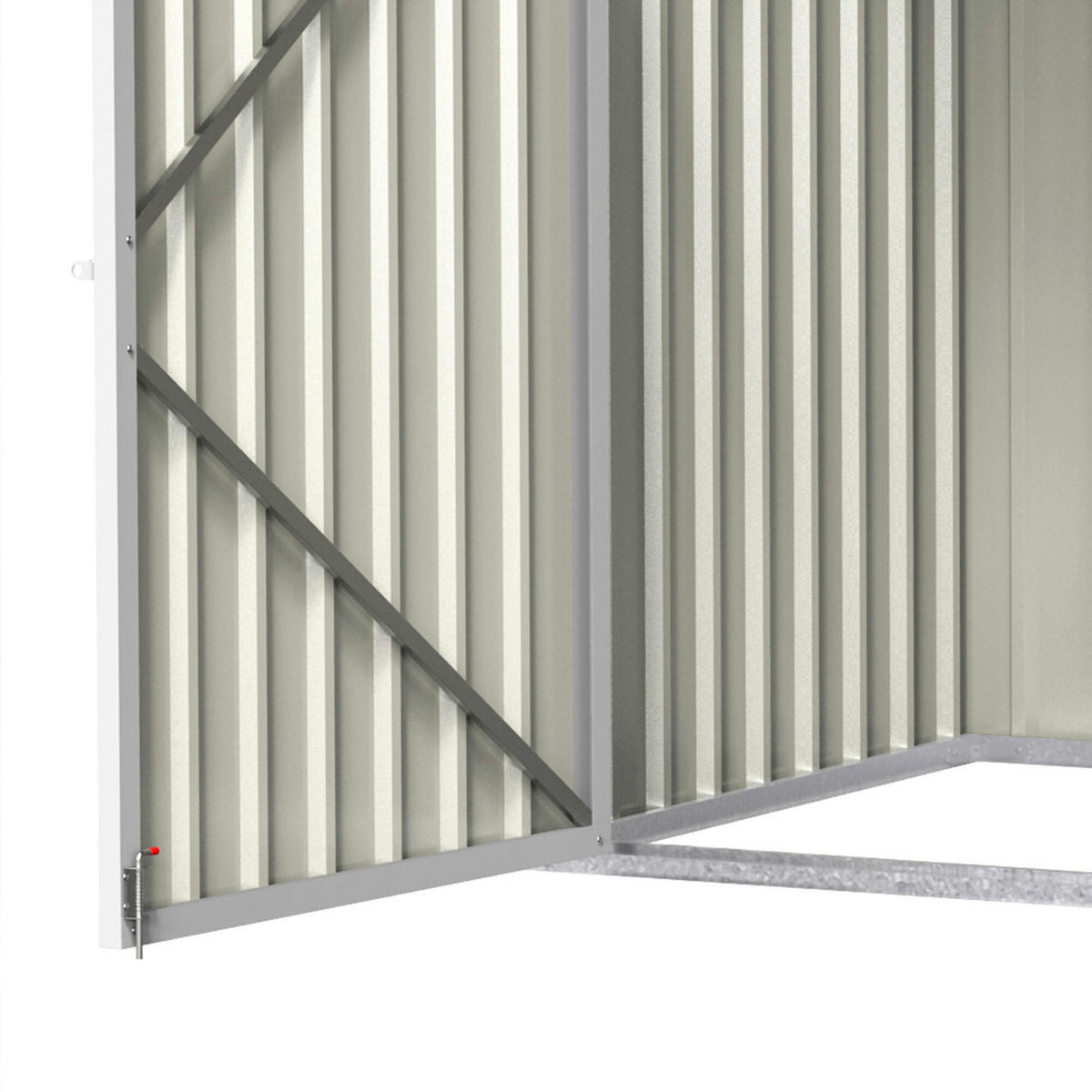 Outsunny Mülltonnenbox grün B/H/L: ca. 105x129x178 cm Mülltonnenbox 845-436V01 - grün (178,00/105,00/129,00cm) - Outsunny