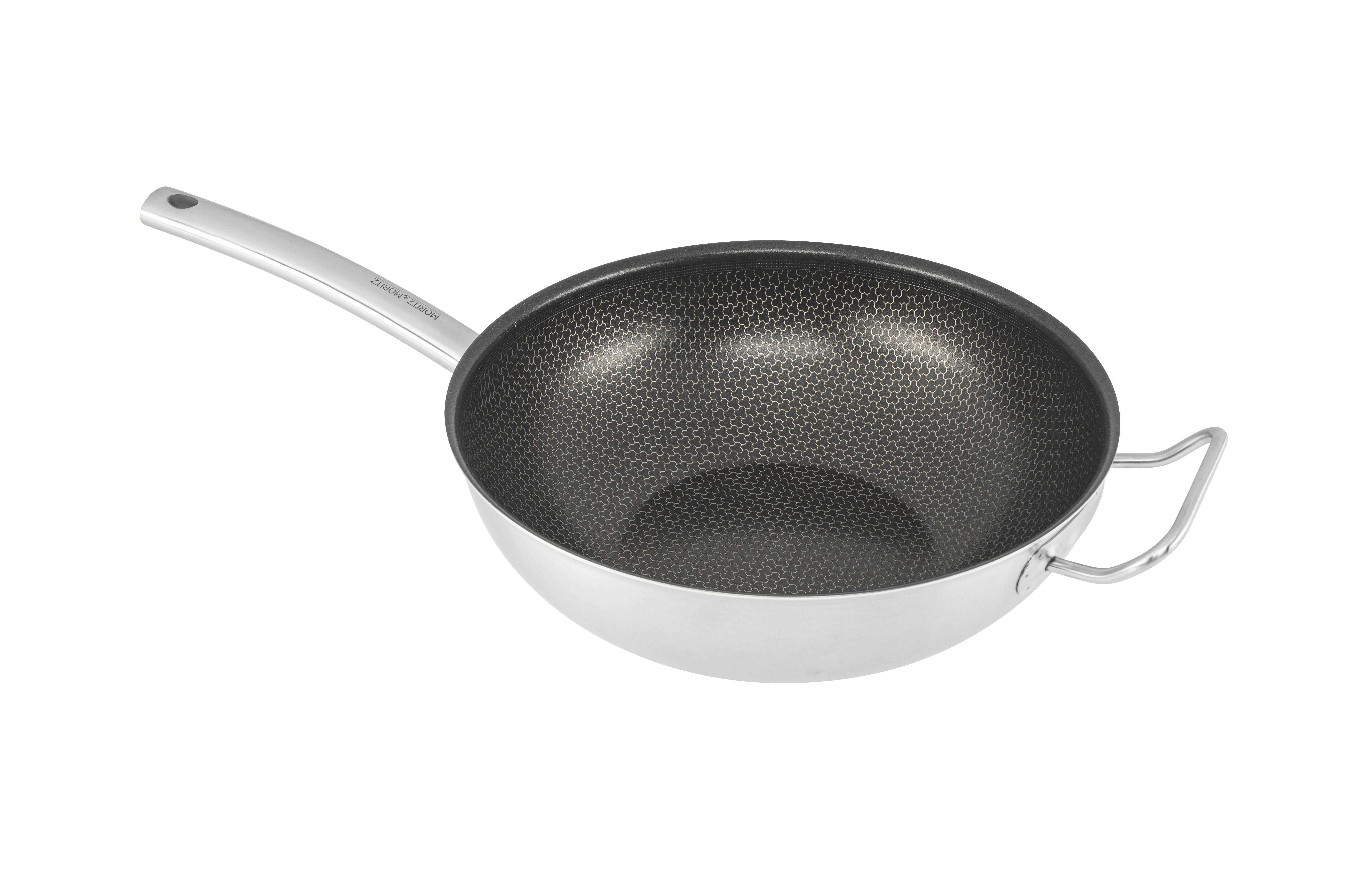 Moritz & Moritz Wokpfanne silber Aluminium Wokpfanne 30cm - silber - Moritz & Moritz