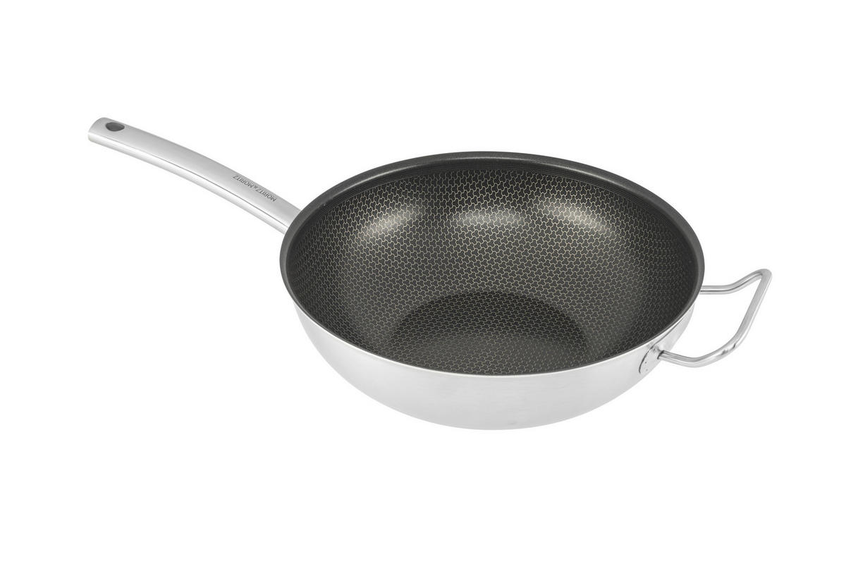 Moritz & Moritz Wokpfanne silber Aluminium Wokpfanne 30cm - silber - Moritz & Moritz