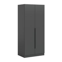 Kleiderschrank KOPENHAGEN anthrazit B/H/T: ca. 80x181x52 cm KOPENHAGEN - anthrazit (80,00/181,00/52,00cm) - xonox.home