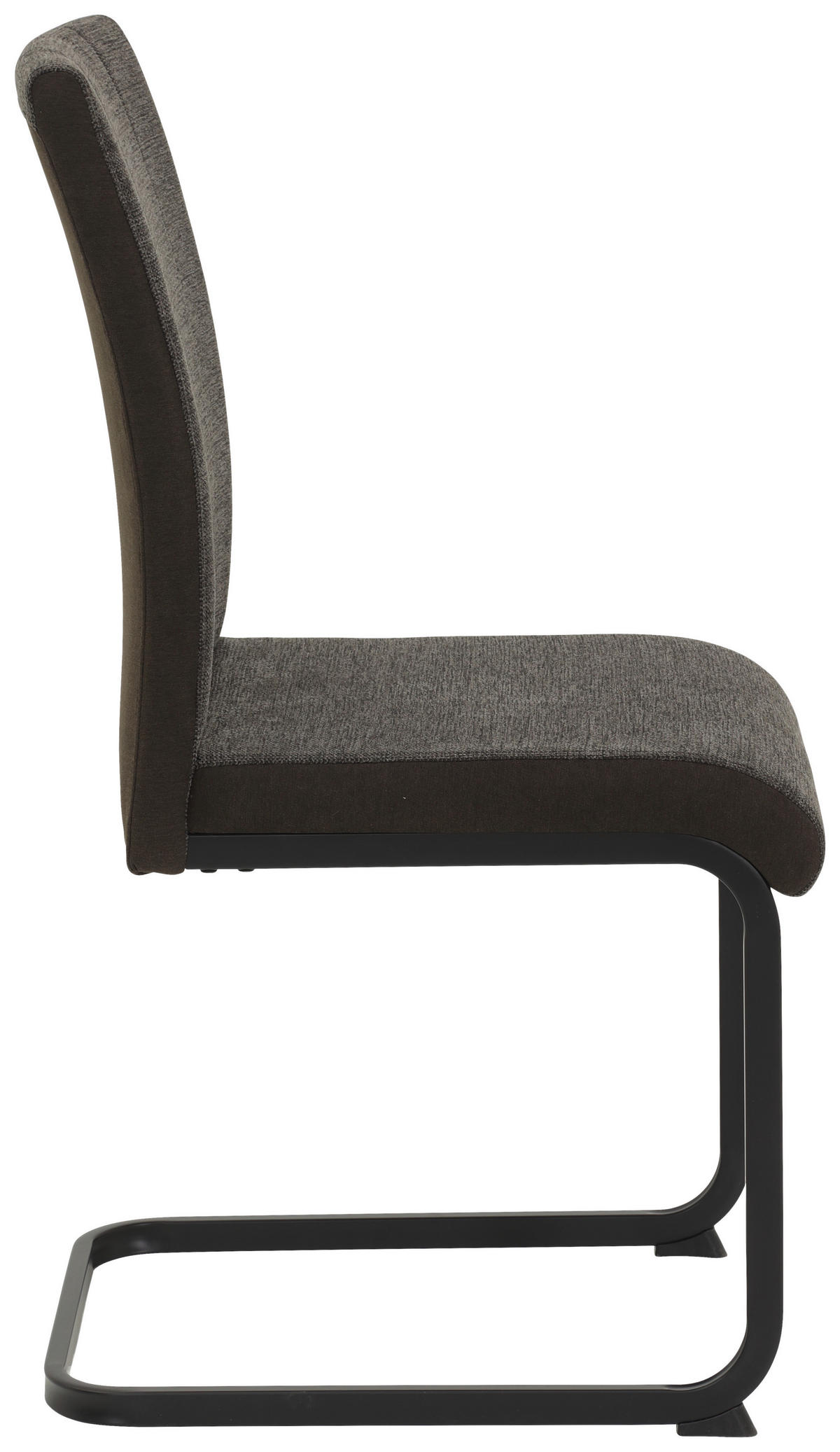 Stuhl 4er Set LINN braun schwarz Webstoff Metall B/H/T: ca. 43x92x52 cm 4er Set LINN - braun/schwarz (43,00/92,00/52,00cm) - Hela