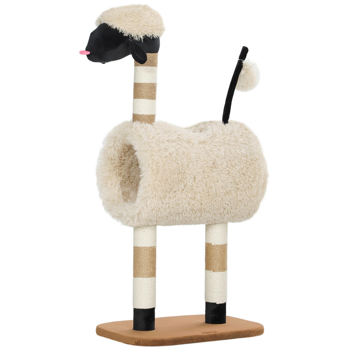 PawHut Kratzbaum braun Polyester B/H/L: ca. 34x98x48 cm Kratzbaum - braun (48,00/34,00/98,00cm) - PawHut