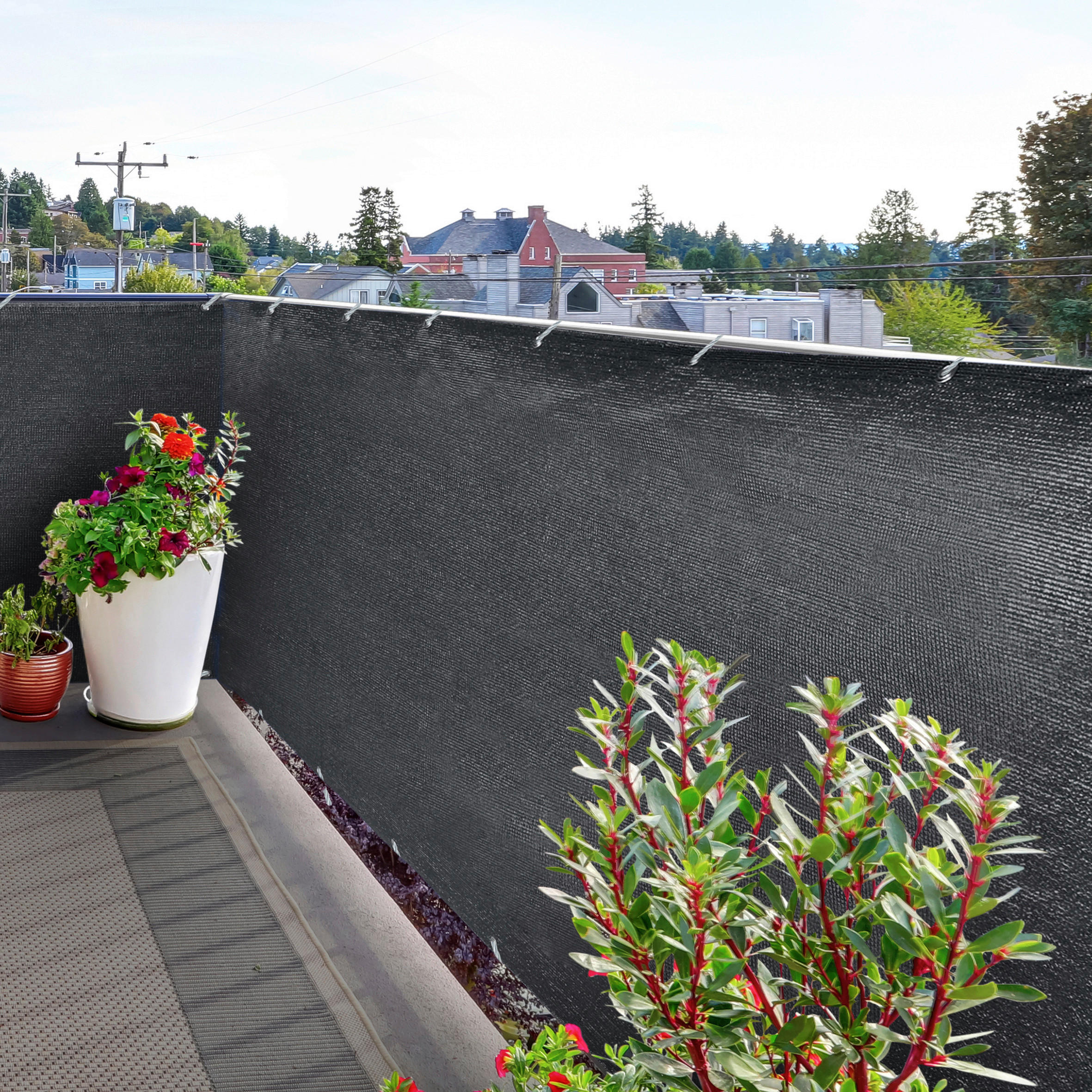 Sichtschutz anthrazit Kunststoff B/L: ca...