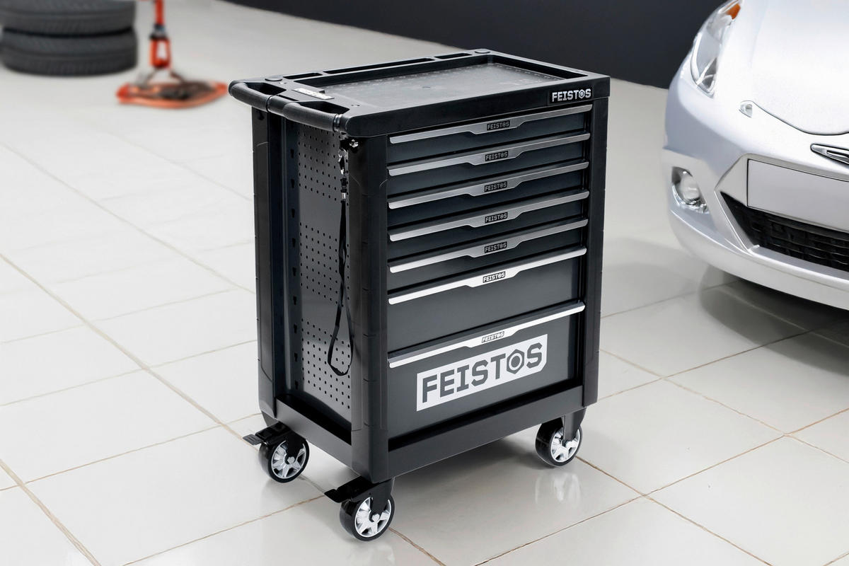 Werkstattwagen Mento anthrazit B/H/L: ca. 47x96x77 cm Mento - anthrazit (77,00/47,00/96,00cm) - Feistos
