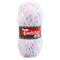 Handstrickgarn Twister Baby weiß L: ca. 21000 cm Twister Baby - weiß/Multi (21000,00cm) - Twister