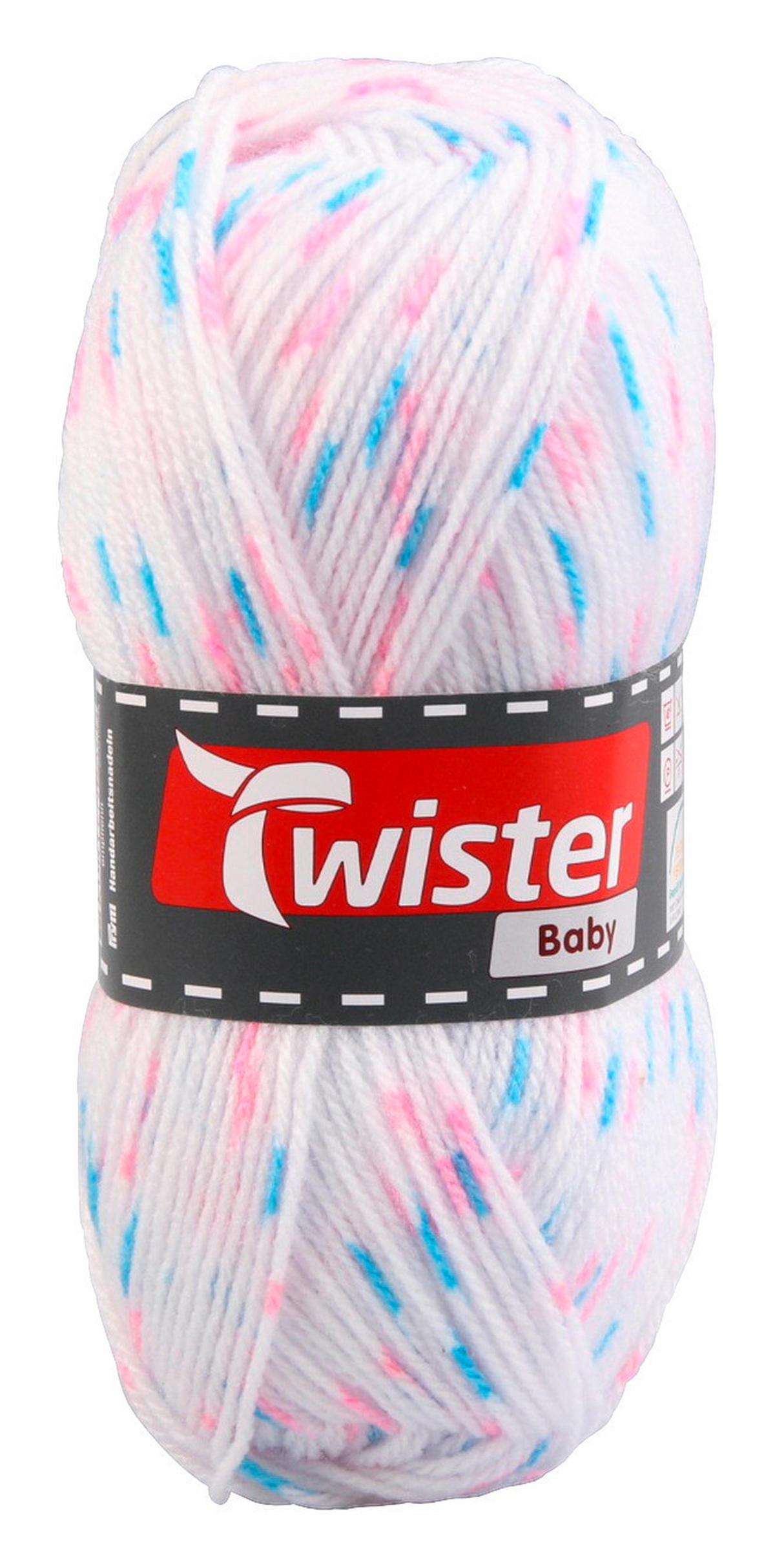 Handstrickgarn Twister Baby weiß L: ca. 21000 cm Twister Baby - weiß/Multi (21000,00cm) - Twister