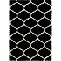 Sanat Hochflorteppich MADRID schwarz B/L: ca. 120x170 cm MADRID - schwarz (120,00/170,00cm) - Sanat