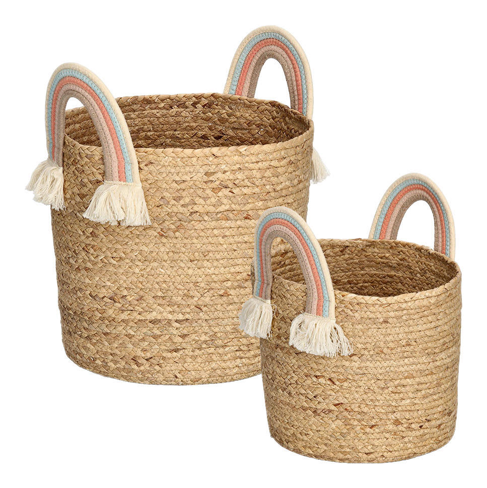 Zeller Aufbewahrungskorb Rainbow natur B/H/L: ca. 33,5x35x15 cm Rainbow - natur (15,00/33,50/35,00cm) - Zeller