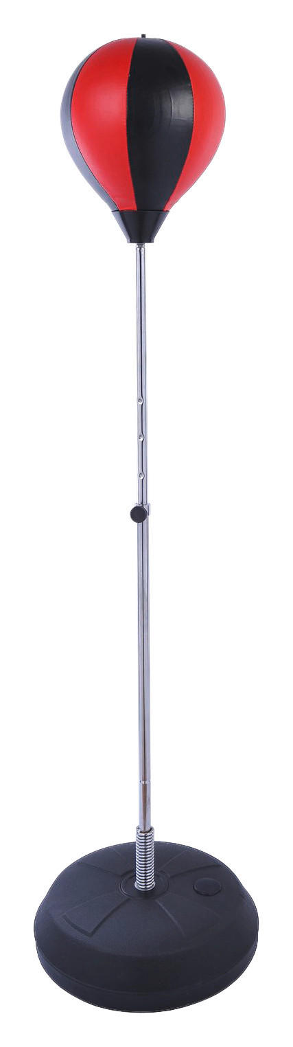 HOMCOM Punchingballset schwarz Metall H/D: ca. 146,5x43 cm Punchingballset - rot/schwarz (43,00/146,50cm) - HOMCOM