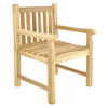 VCM Gartenstuhl natur Teakholz B/H/T: ca. 60x91x62 cm Gartenstuhl - natur (60,00/91,00/62,00cm) - VCM