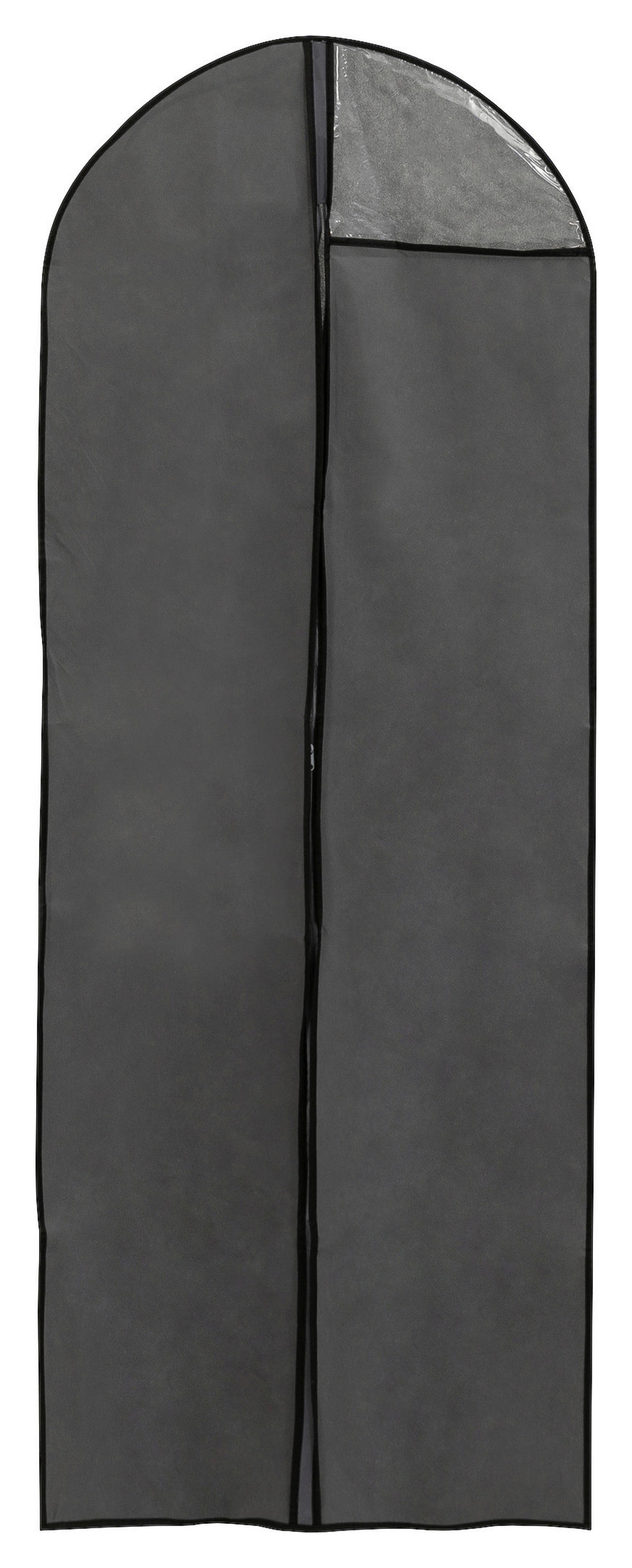 Axentia Kleiderhülle grau Stoff B/H/L: ca. 60x2x150 cm Kleiderhülle_Sofia 150cm - grau (150,00/60,00/2,00cm) - Axentia