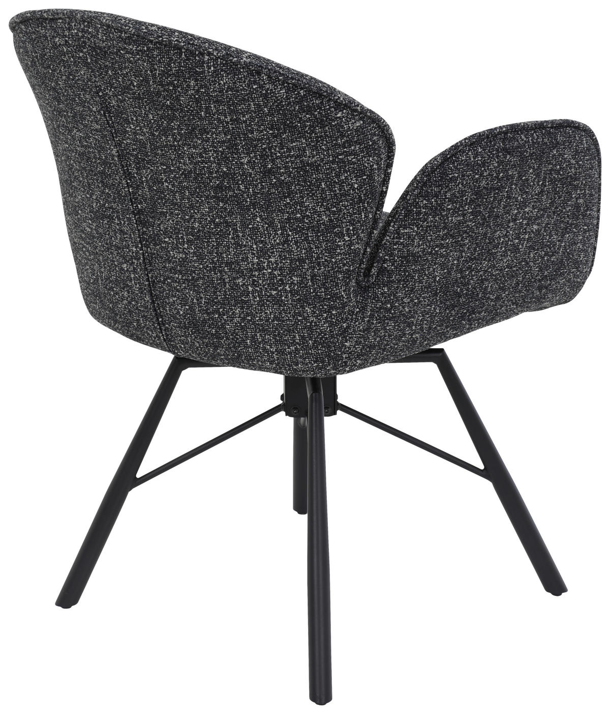 Sessel Bristol, 2er-Set anthrazit Metall Microfaser B/H/T: ca. 62x83x66 cm Bristol, 2er-Set - anthrazit (62,00/83,00/66,00cm) - Hela