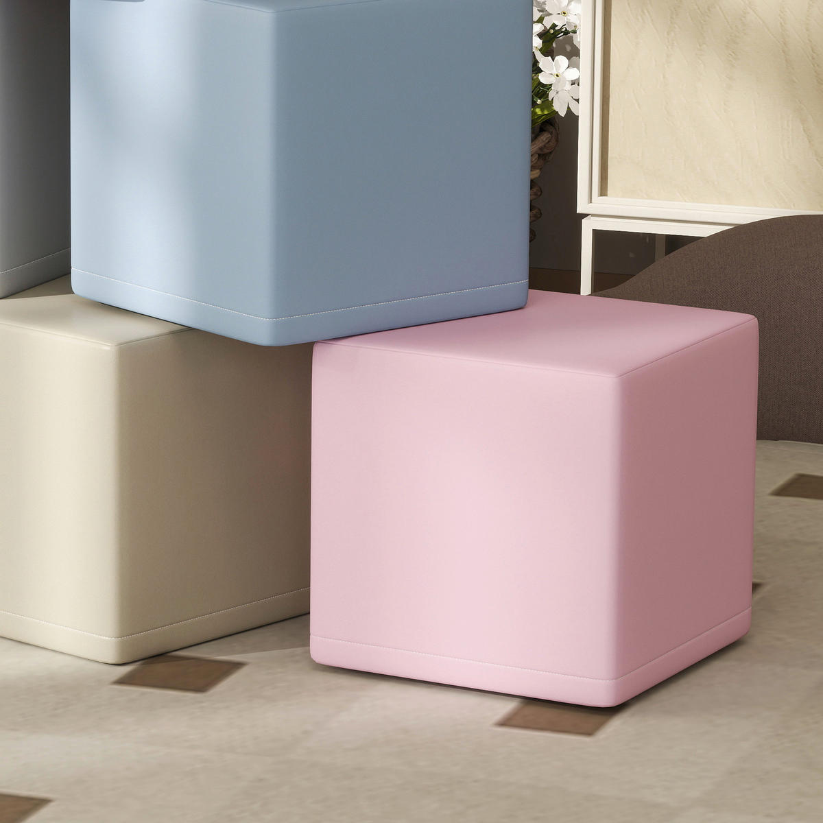 HOMCOM Softbausteine B/H/L: ca. 20x20x20 cm Softbausteine - multicolor (20,00/20,00/20,00cm) - HOMCOM