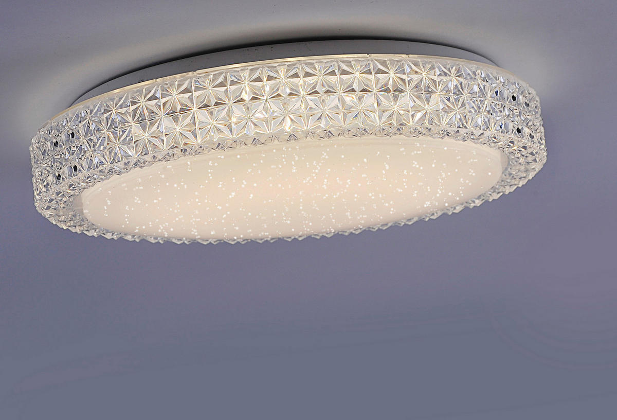 Just Light Deckenleuchte 14371-00 klar weiß Acryl Metall H/D: ca. 11x40 cm LED-Deckenleuchte_CCT_Frida - klar/weiß (40,00/11,00cm) - Just Light