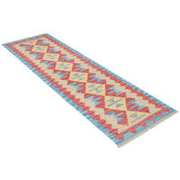 PersaTepp Teppich Kelim Gashgai rot B/H/L: ca. 58x1x189 cm Kelim Gashgai - beige/rot (189,00/58,00/1,00cm) - PersaTepp