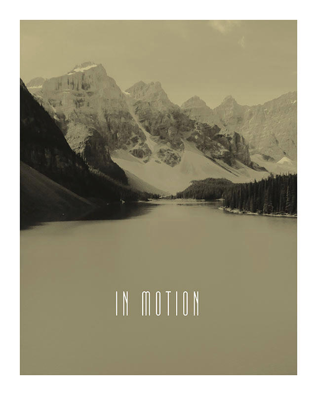 Komar Poster Word Lake In Motion Sand Natur B/L: ca. 40x50 cm günstig online kaufen