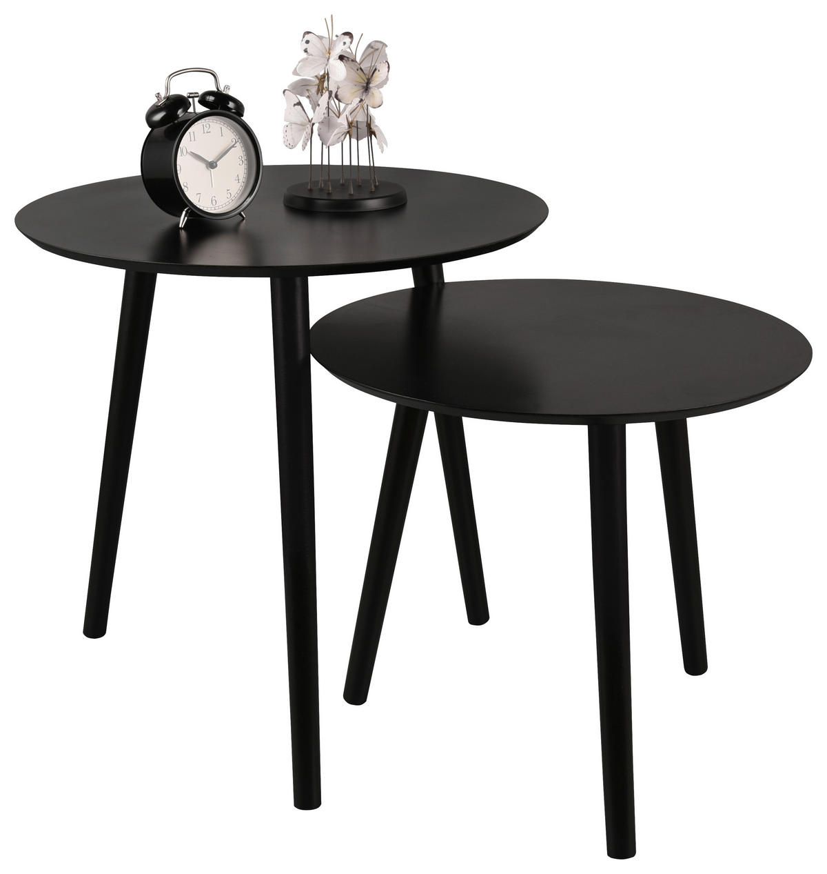 Beistelltisch Vilma schwarz H/D: ca. 50x50 cm Vilma - schwarz (50,00/50,00cm)