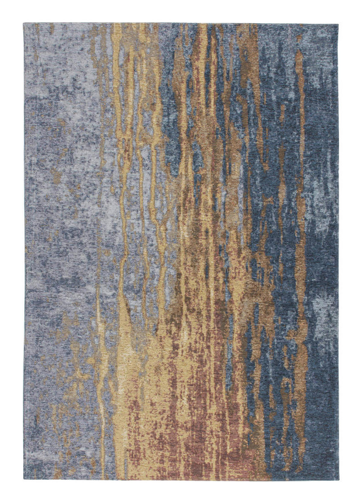 360Living Teppich Blaze beige B/L: ca. 75x150 cm Blaze - beige/blau (75,00/150,00cm) - 360Living