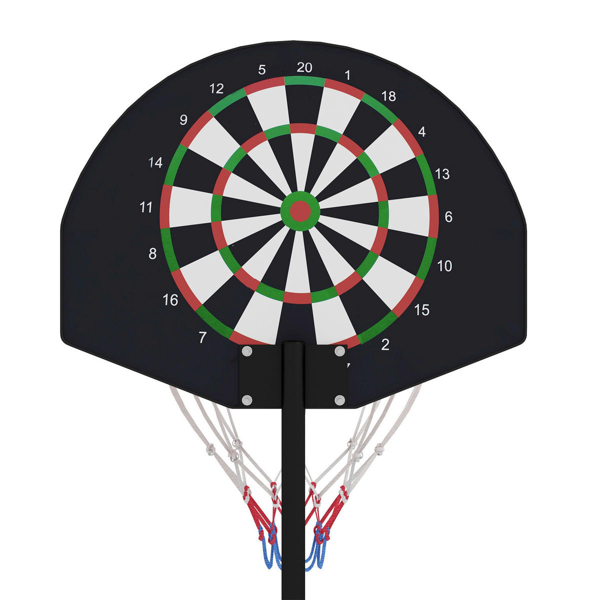 SPORTNOW Basketballständer braun Stahl B/H/L: ca. 38x179x38 cm Basketballständer - braun/schwarz (38,00/38,00/179,00cm) - SPORTNOW