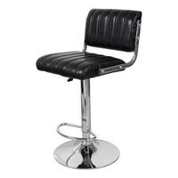 Barhocker Midnight 700 2er schwarz Kunstleder B/H/T: ca. 42x109x42 cm Midnight 700 2er - schwarz/Chrom (42,00/109,00/42,00cm) - 360 Living