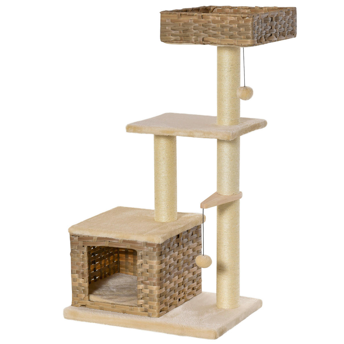 PawHut Kratzbaum Kratzbaum - (40,00/60,00/109,00cm) - PawHut
