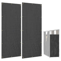 Outsunny Kaminholzregal Abdeckung schwarz Polyester B/H/L: ca. 62x0,1x148 cm Kaminholzregal Abdeckung - schwarz (148,00/62,00/0,10cm) - Outsunny
