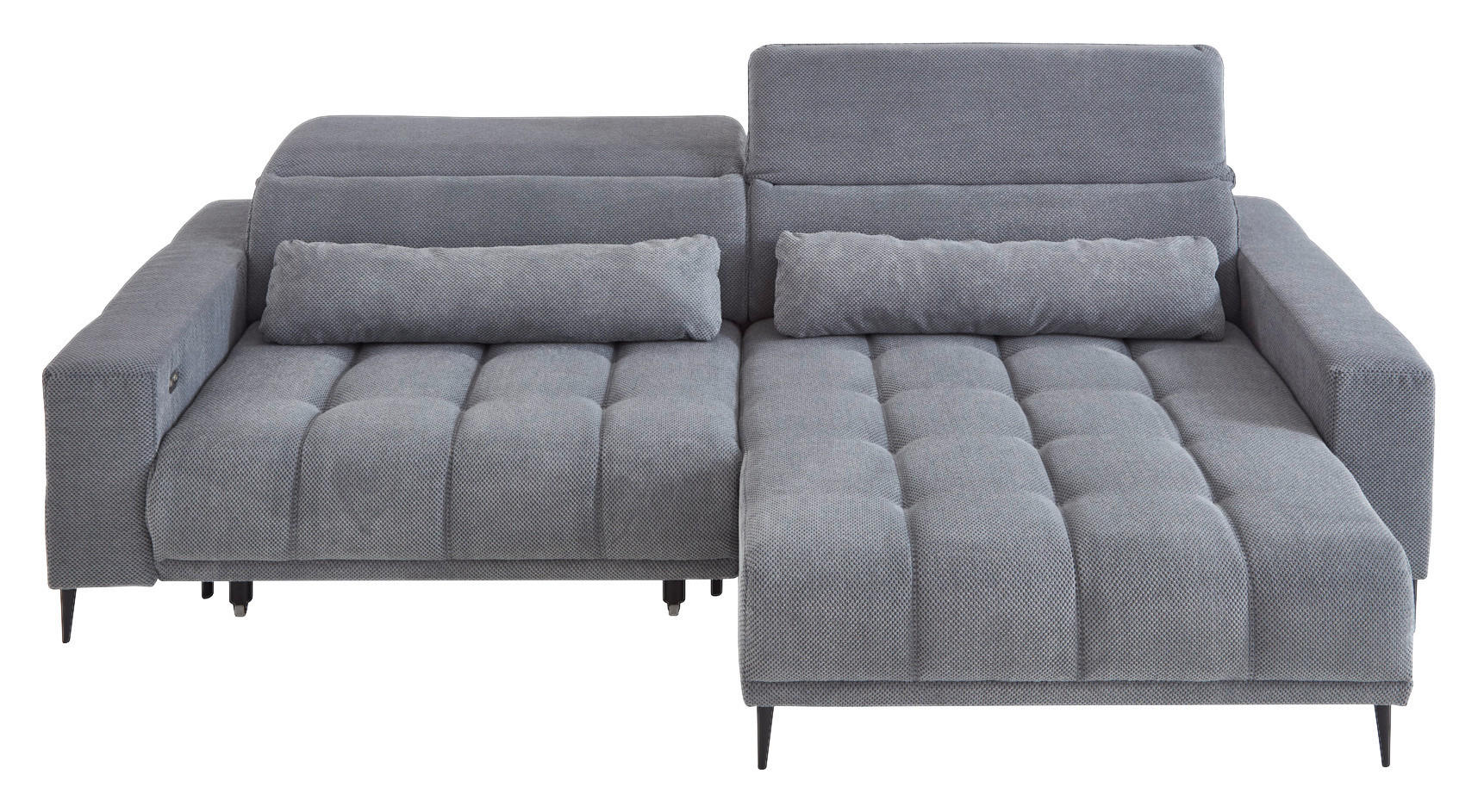 Funktionsecke Lana grau Microfaser B/H/T: ca. 284x108x169 cm Lana - schwarz/grau (284,00/108,00/169,00cm)