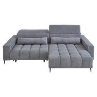 Funktionsecke Lana grau Microfaser B/H/T: ca. 284x108x169 cm Lana - schwarz/grau (284,00/108,00/169,00cm)