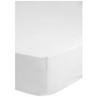 Baumwoll Spannbetttuch Satin Spannbetttuch-Satin 100x200cm - weiß (100,00/200,00cm) - HIP