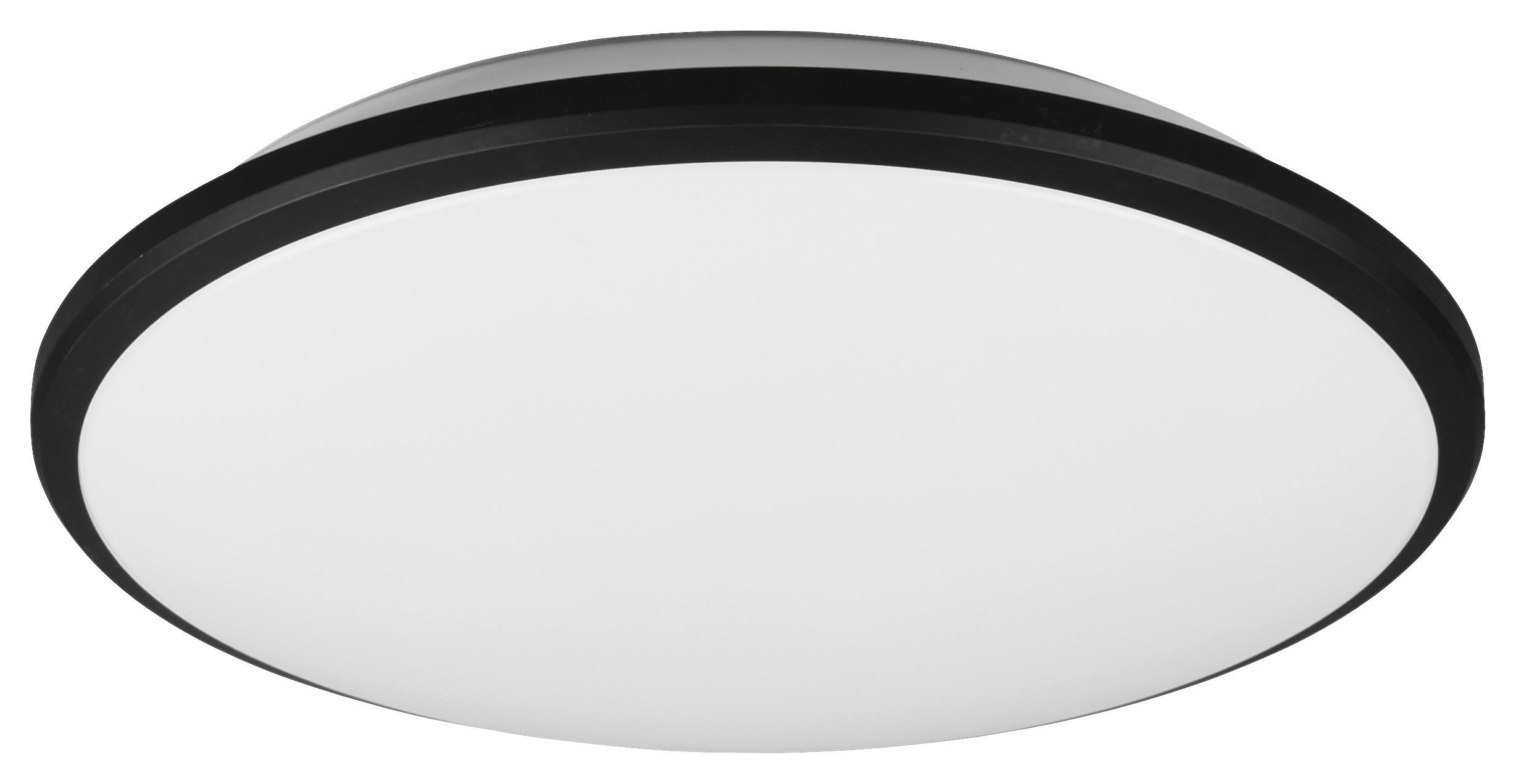 Reality Deckenleuchte R67021132 mattschwarz Kunststoff D: ca. 35 cm 1 Brennstellen LED-Deckenleuchte_Limbus - mattschwarz (35,00cm) - Reality