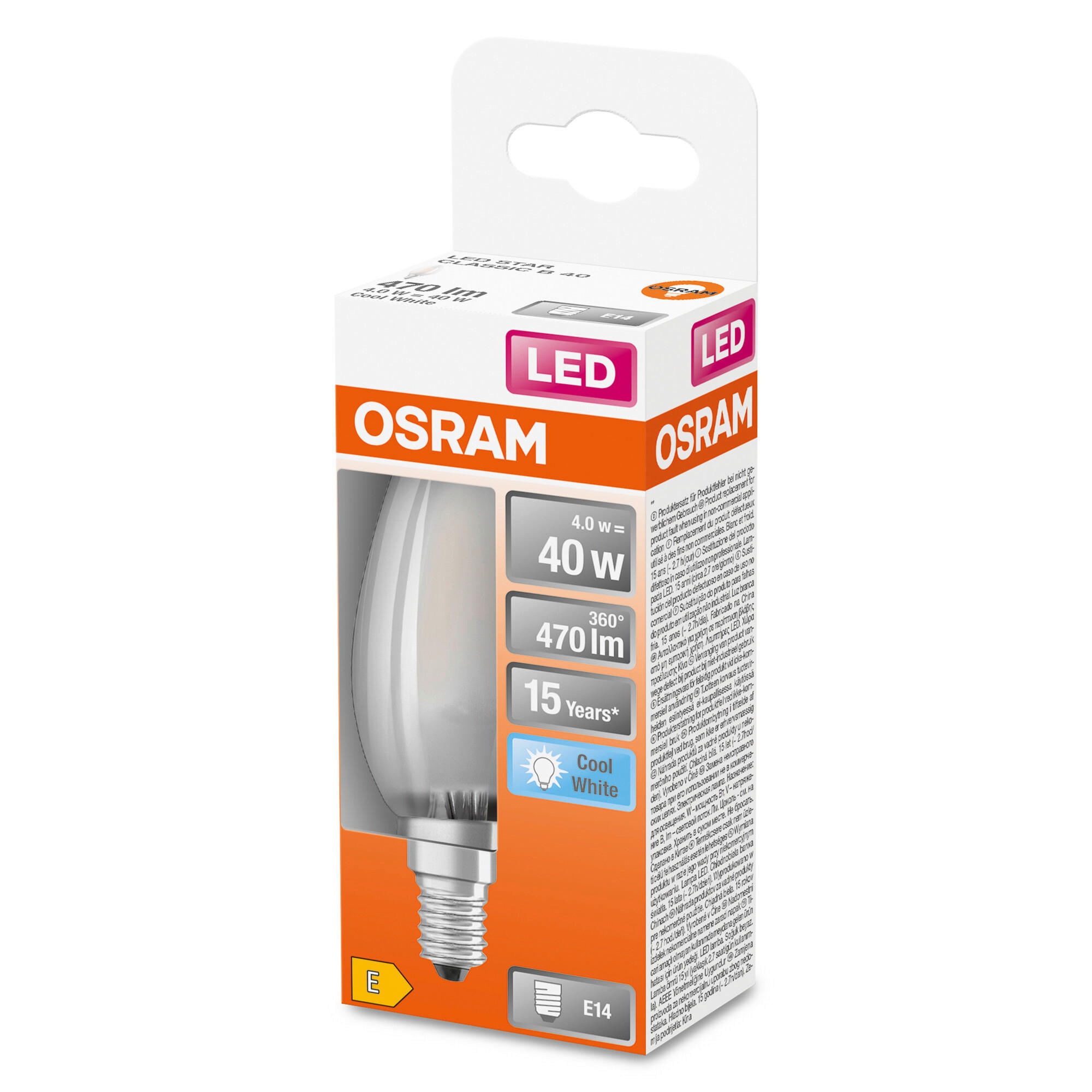 OSRAM Kerzenlampe E14 LED-Kerzenlampe_Osram E14 - weiß (3,50cm) - OSRAM