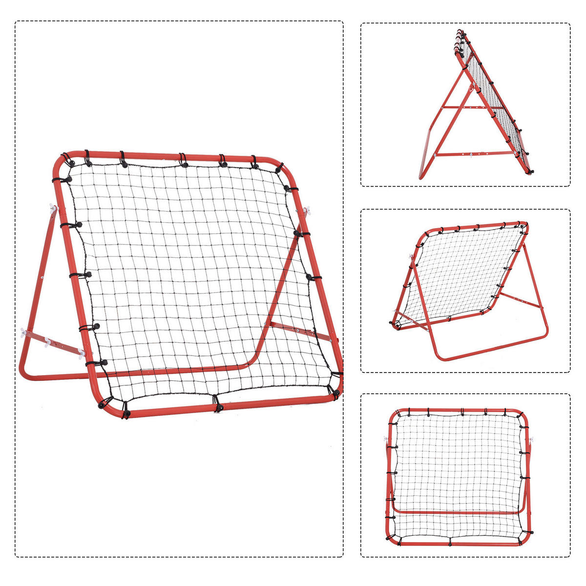 HOMCOM Netzrückprallwand Rebounder Netzrückprallwand_Rebounder_Tor - HOMCOM