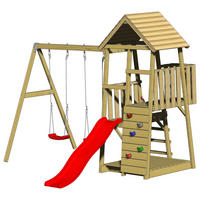 Wendi Toys Stelzenspielhaus Salamander natur B/H/L: ca. 340x270x290 cm Salamander - natur (290,00/340,00/270,00cm) - Wendi Toys
