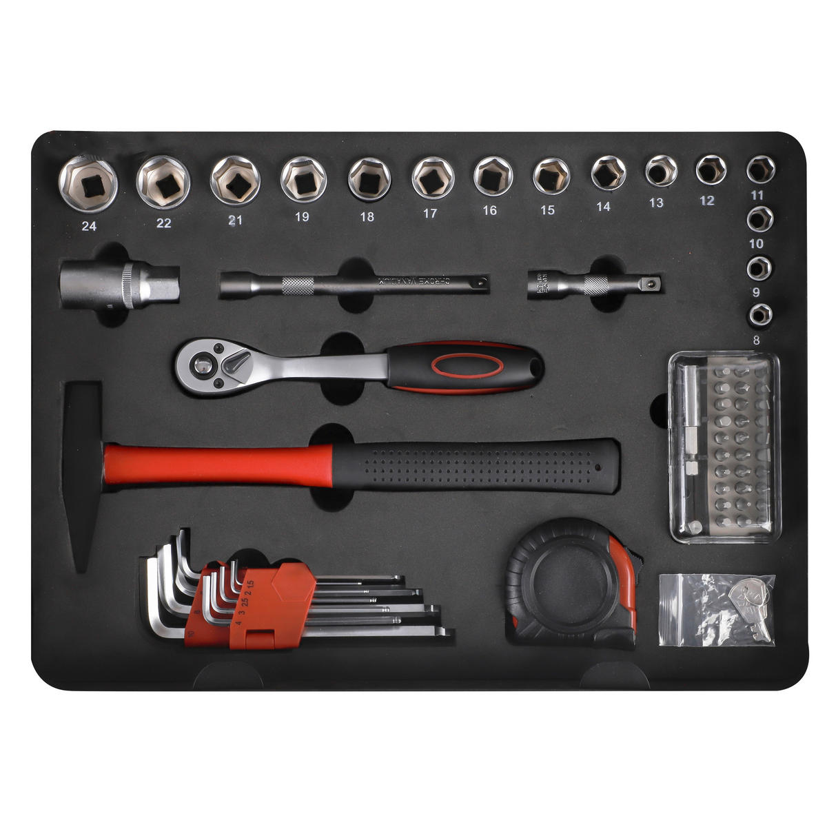 Werkzeugkoffer B/H/T: ca. 43x13x32 cm 103 tlg. Werkzeugkoffer_103tlg. - (43,00/13,00/32,00cm)