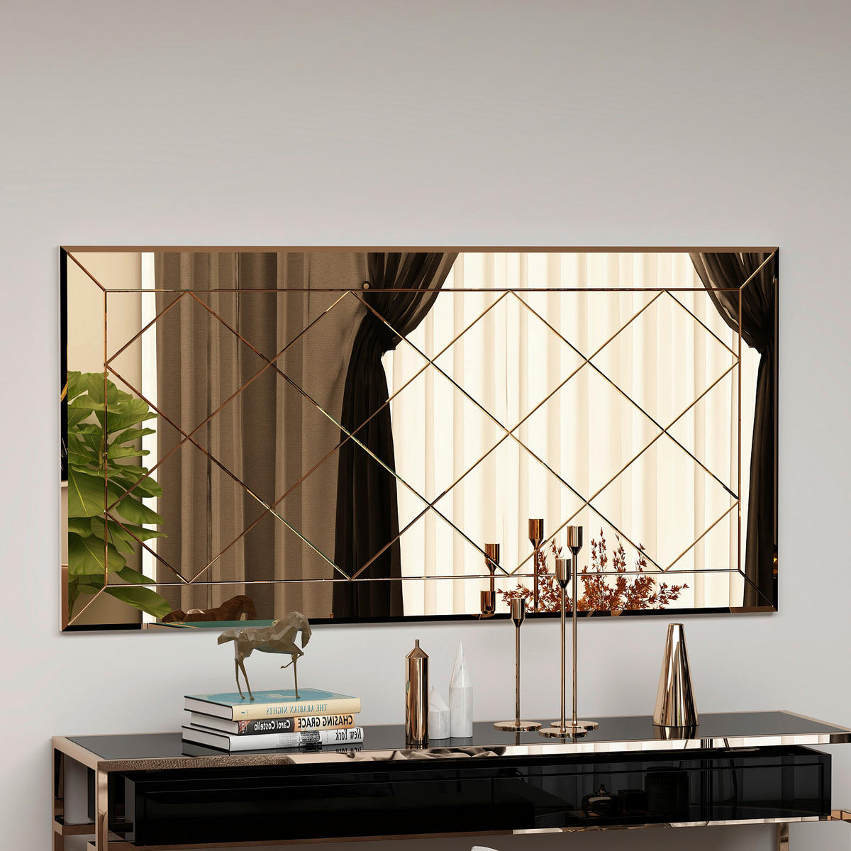 Wandspiegel Pauli B/H/T: ca. 120x60x2,2 cm Pauli - (120,00/60,00/2,20cm) - moebel17