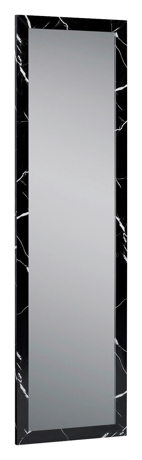 Türhängespiegel Babsy schwarz Marmor Optik B/H/T: ca. 37x127x2 cm Babsy - schwarz (37,00/127,00/2,00cm)