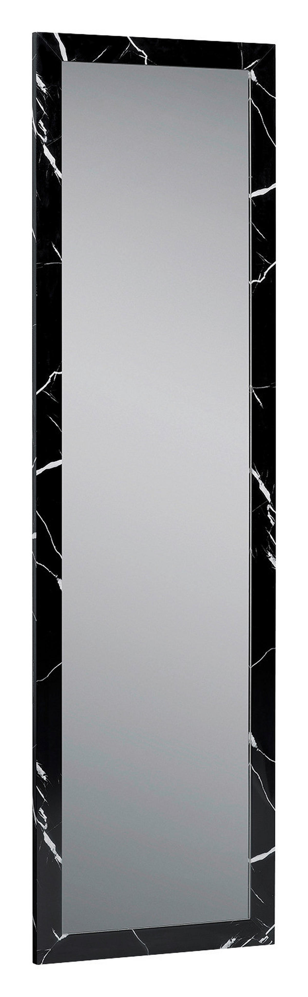 Türhängespiegel Babsy schwarz Marmor Optik B/H/T: ca. 37x127x2 cm Babsy - schwarz (37,00/127,00/2,00cm)