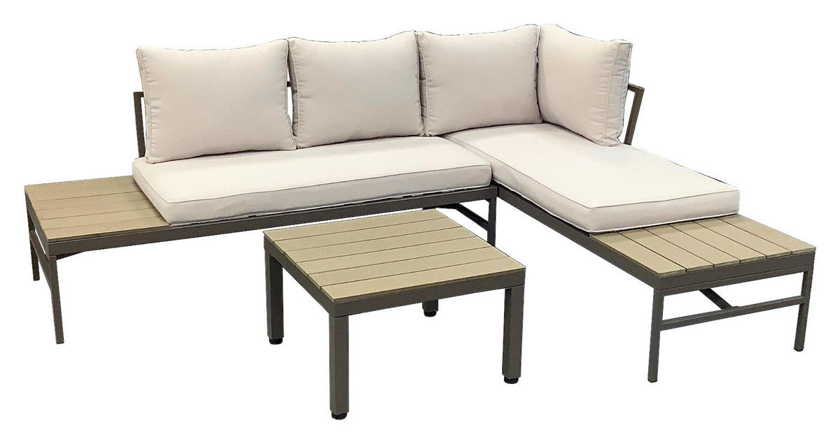 Gartensitzgruppe Nina natur Polyester Nina - natur