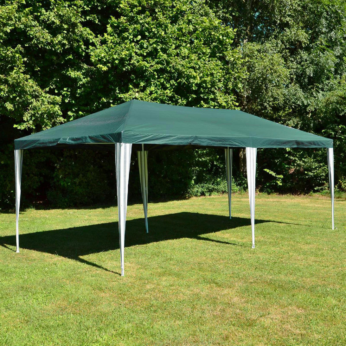 VCM Pavillon grün Polyester-Mischgewebe B/H/L: ca. 300x250x600 cm Pavillon - weiß/grün (600,00/300,00/250,00cm) - VCM