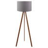 Opviq Stehleuchte braun grau PVC B/H/T/L/D: ca. 38x140x38x38x38 cm E27 1 Brennstellen AYD - braun/grau (38,00/38,00/140,00cm) - Opviq