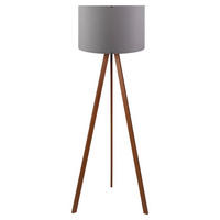 Opviq Stehleuchte braun grau PVC B/H/T/L/D: ca. 38x140x38x38x38 cm E27 1 Brennstellen AYD - braun/grau (38,00/38,00/140,00cm) - Opviq