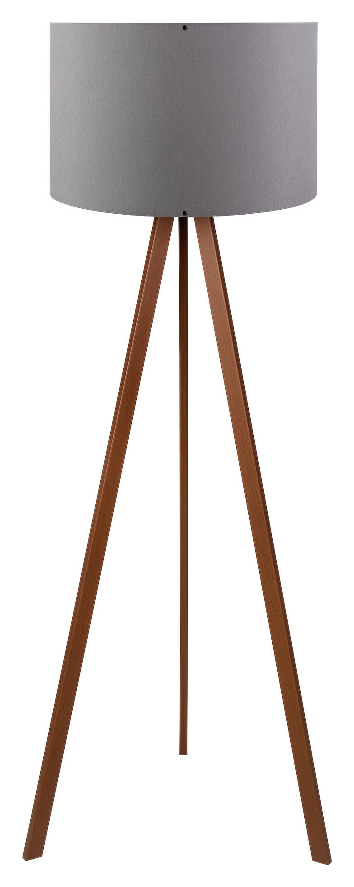 Opviq Stehleuchte braun grau PVC B/H/T/L/D: ca. 38x140x38x38x38 cm E27 1 Brennstellen AYD - braun/grau (38,00/38,00/140,00cm) - Opviq